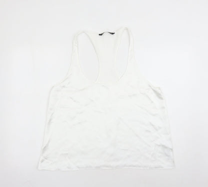 Womens UK Size 2XL Zara White Camisole Tank