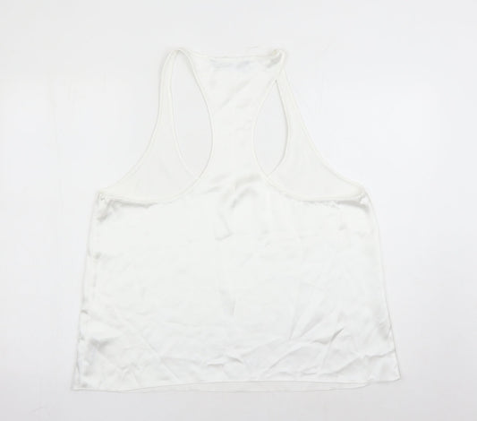 Womens UK Size 2XL Zara White Camisole Tank