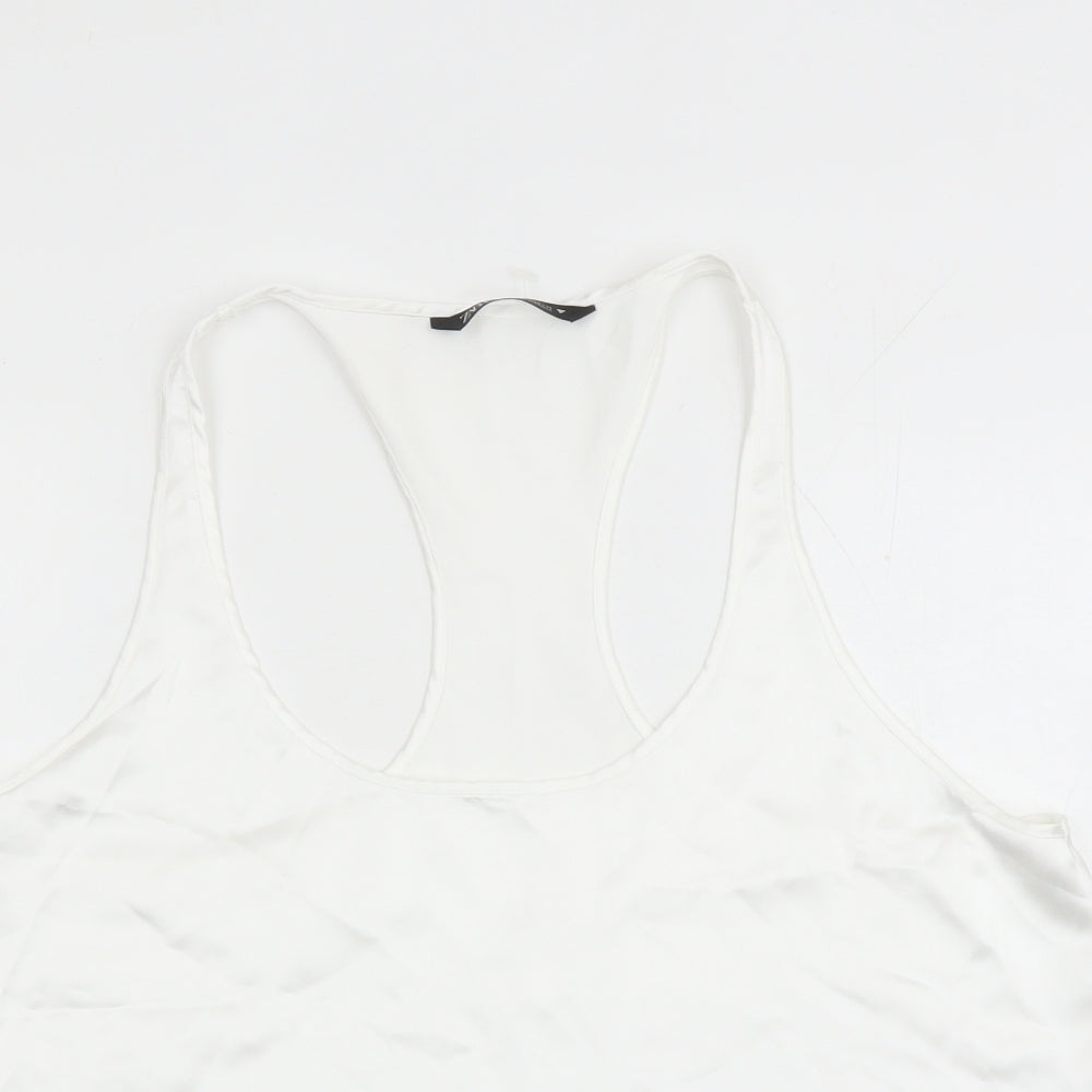 Womens UK Size 2XL Zara White Camisole Tank