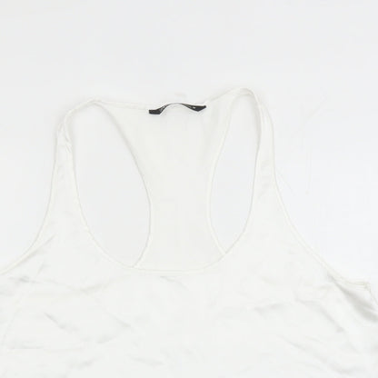 Womens UK Size 2XL Zara White Camisole Tank