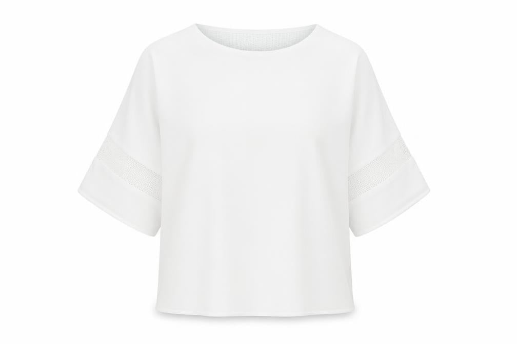 Womens UK Size 10 Warehouse White Basic Blouse