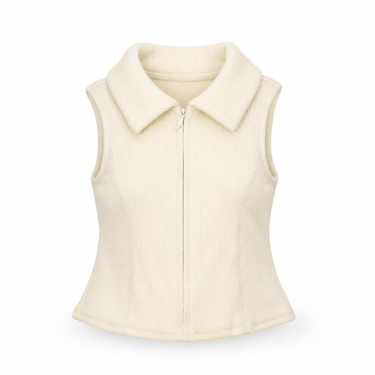 Womens UK Size S Urban Outfitters Beige Cropped Polo