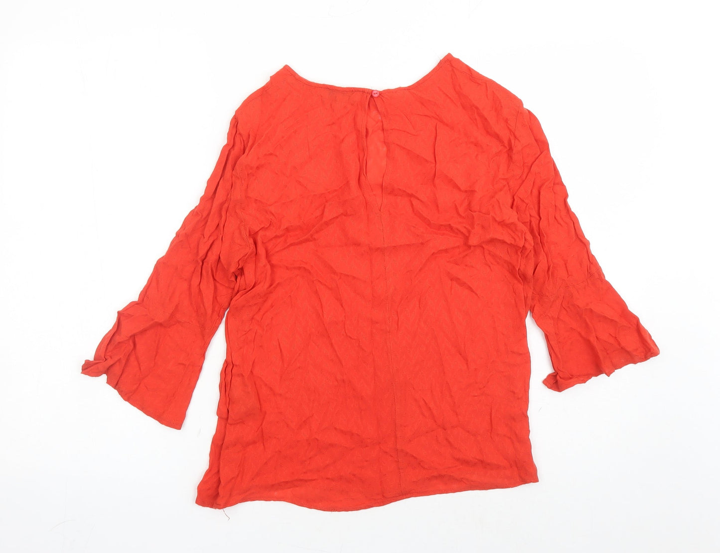 Womens UK Size 12 Warehouse Red Basic Blouse