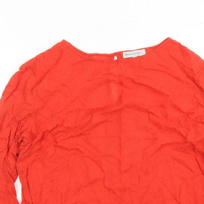 Womens UK Size 12 Warehouse Red Basic Blouse