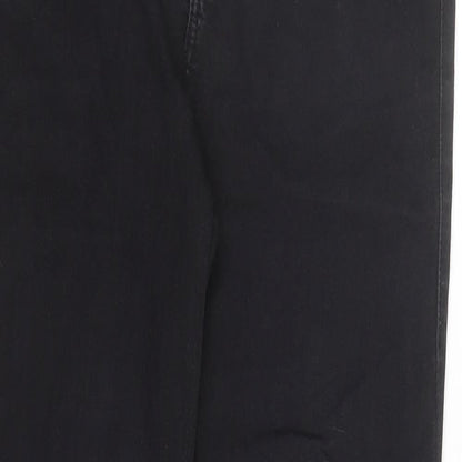 Topshop Womens Black Cotton Skinny Jeans Size 30 in L27 in Regular Zip