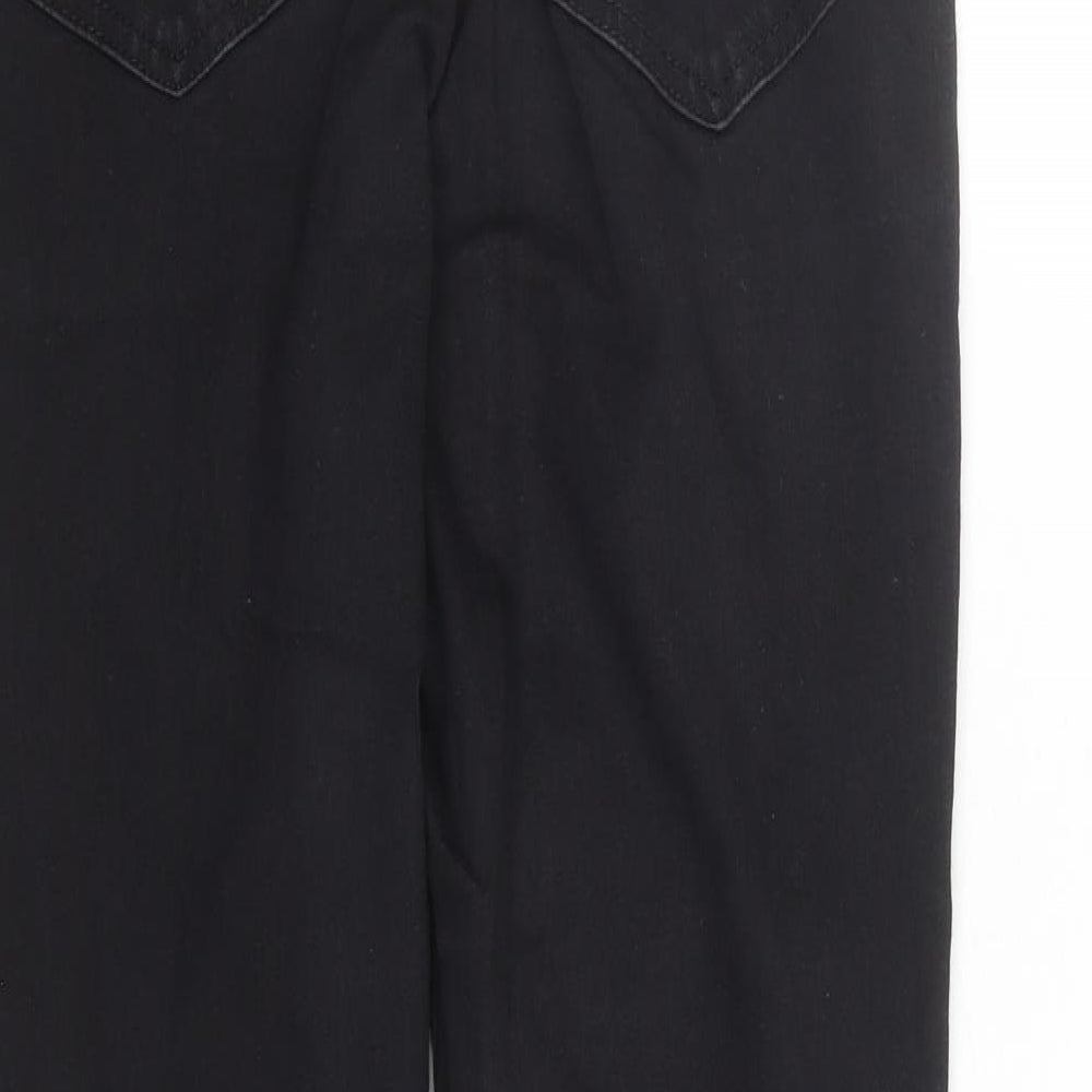 Topshop Womens Black Cotton Skinny Jeans Size 30 in L27 in Regular Zip