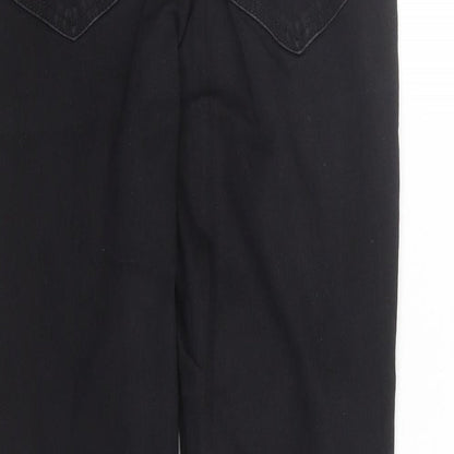 Topshop Womens Black Cotton Skinny Jeans Size 30 in L27 in Regular Zip