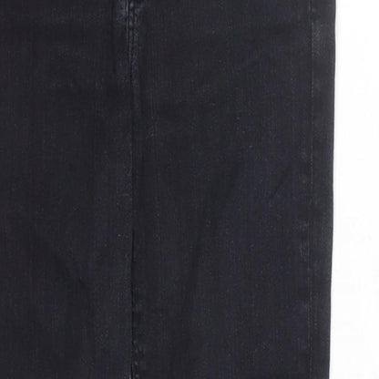 Lee Womens Black Cotton Skinny Jeans Size 26 in L28 in Regular Zip