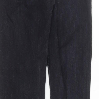 Lee Womens Black Cotton Skinny Jeans Size 26 in L28 in Regular Zip