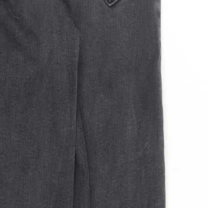 Topshop Womens Grey Cotton Skinny Jeans Size 22 in L26 in Slim Zip - Stretch Waist 22 Inches