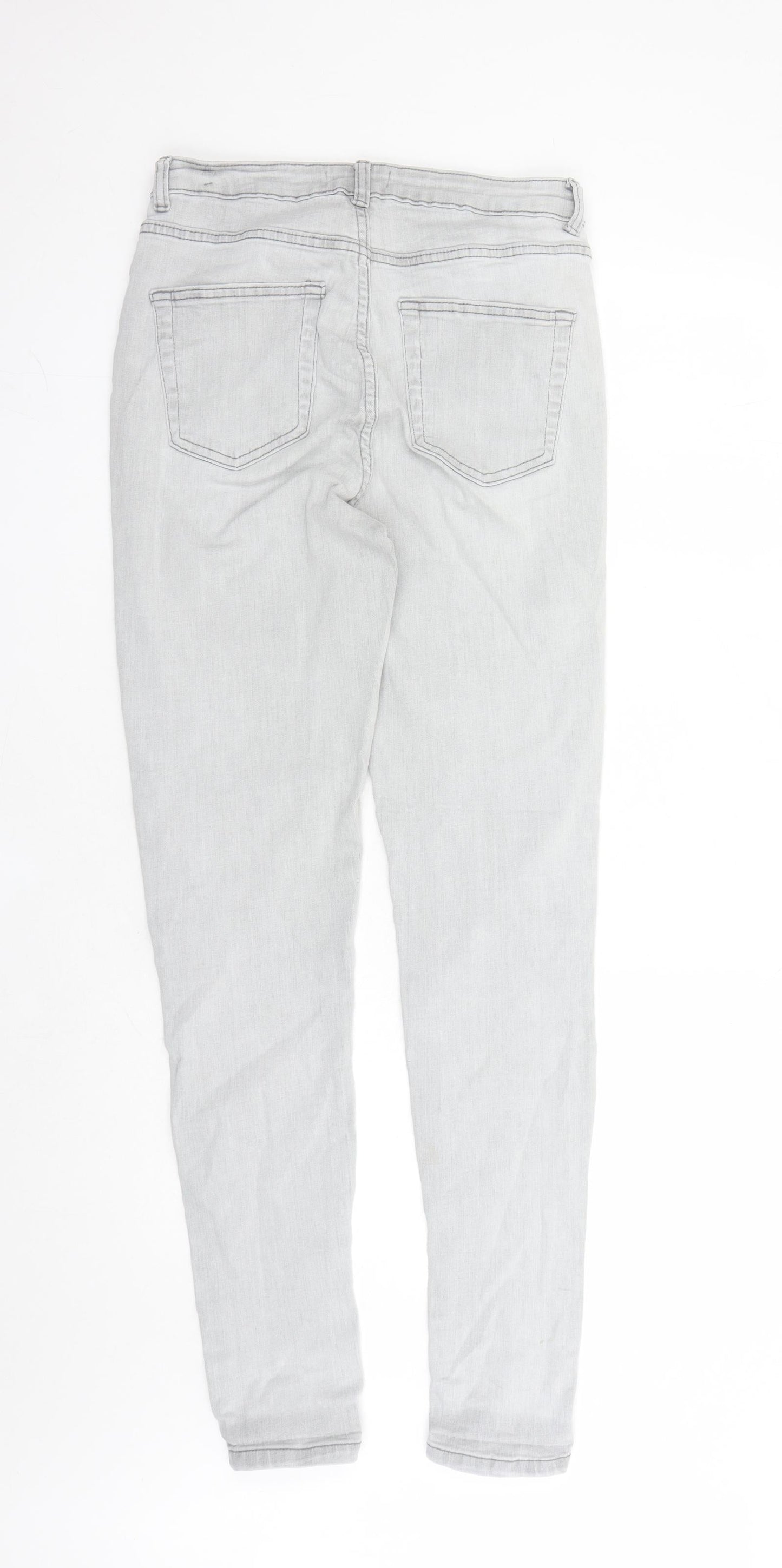 Denim & Co. Womens Green Cotton Skinny Jeans Size 14 L30 in Regular Zip