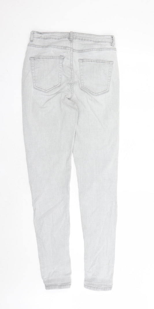 Denim & Co. Womens Green Cotton Skinny Jeans Size 14 L30 in Regular Zip