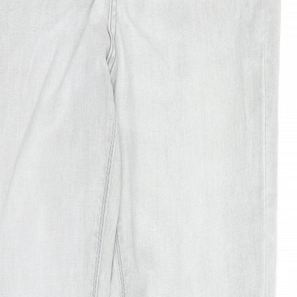 Denim & Co. Womens Green Cotton Skinny Jeans Size 14 L30 in Regular Zip