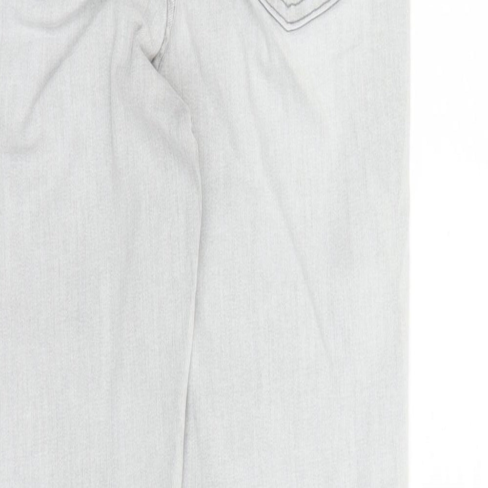 Denim & Co. Womens Green Cotton Skinny Jeans Size 14 L30 in Regular Zip