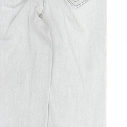 Denim & Co. Womens Green Cotton Skinny Jeans Size 14 L30 in Regular Zip