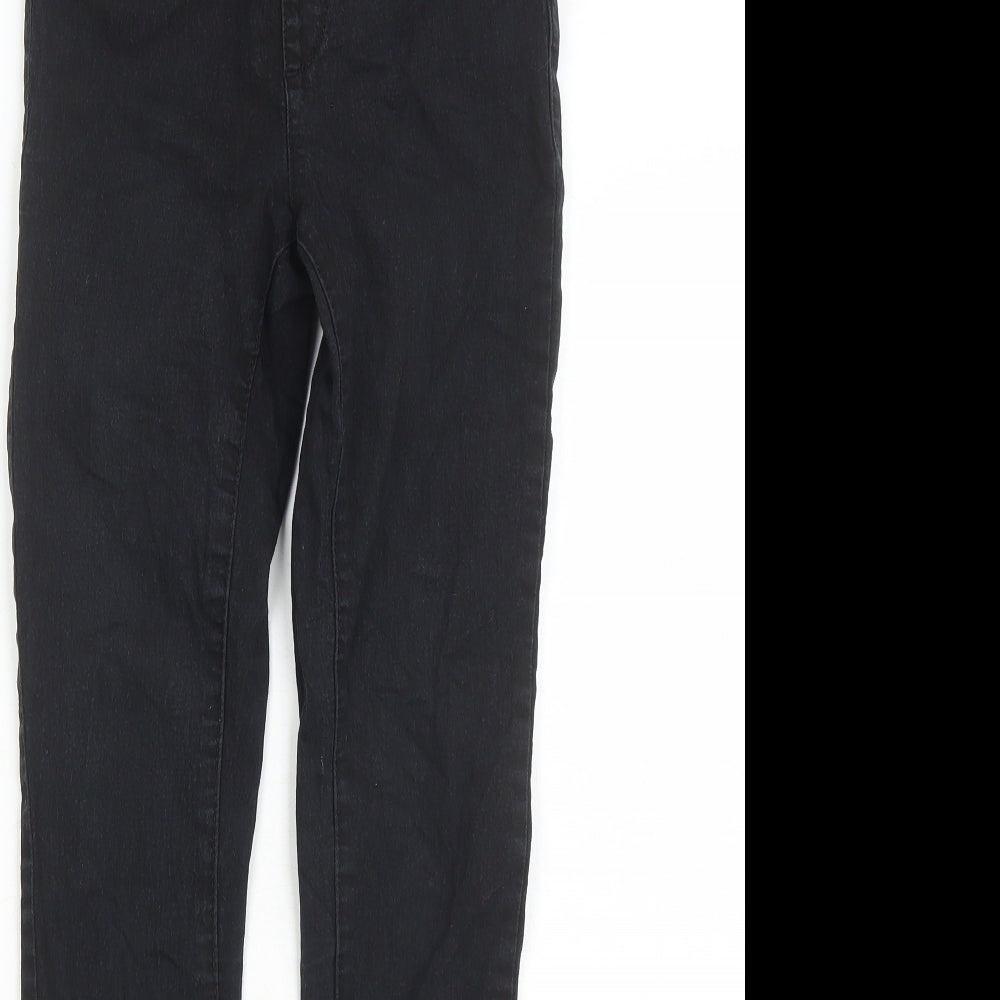 Denim & Co. Womens Black Cotton Jegging Jeans Size 6 L27 in Regular - Elasticated Waist