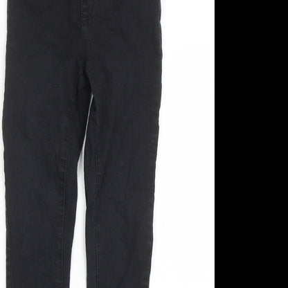 Denim & Co. Womens Black Cotton Jegging Jeans Size 6 L27 in Regular - Elasticated Waist