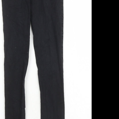 Denim & Co. Womens Black Cotton Jegging Jeans Size 6 L27 in Regular - Elasticated Waist