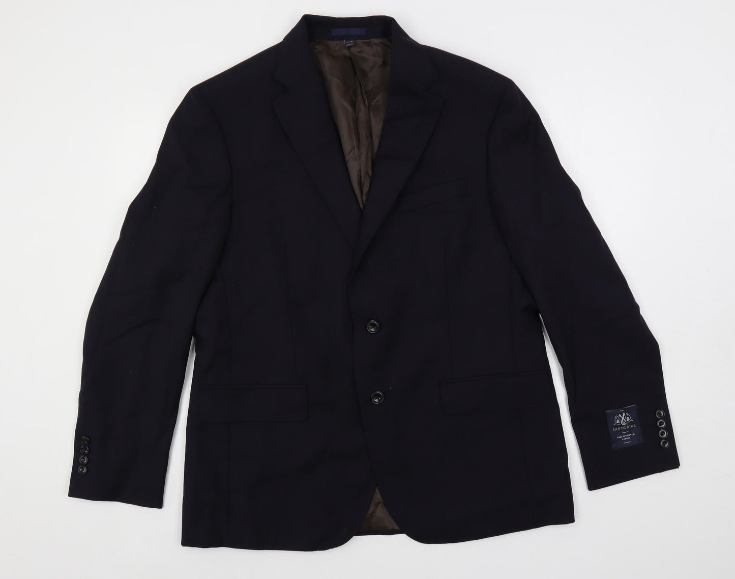 Mens UK Size 42 Marks and Spencer Regular Blue Suit Jacket