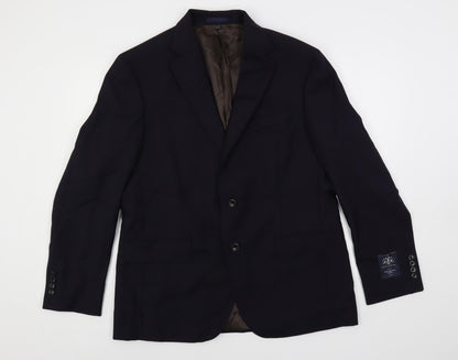 Mens UK Size 42 Marks and Spencer Regular Blue Suit Jacket
