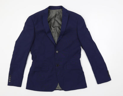 Mens UK Size 36 Limehaus Regular Blue Suit Jacket