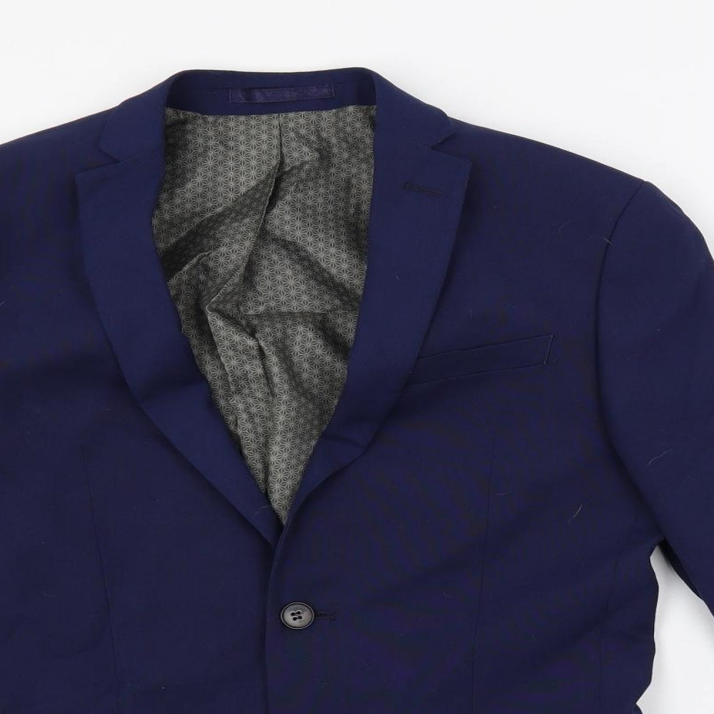 Mens UK Size 36 Limehaus Regular Blue Suit Jacket