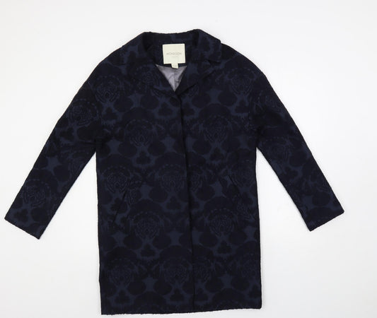Womens UK Size 10 Monsoon Blue Overcoat
