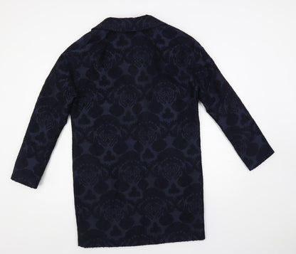 Womens UK Size 10 Monsoon Blue Overcoat
