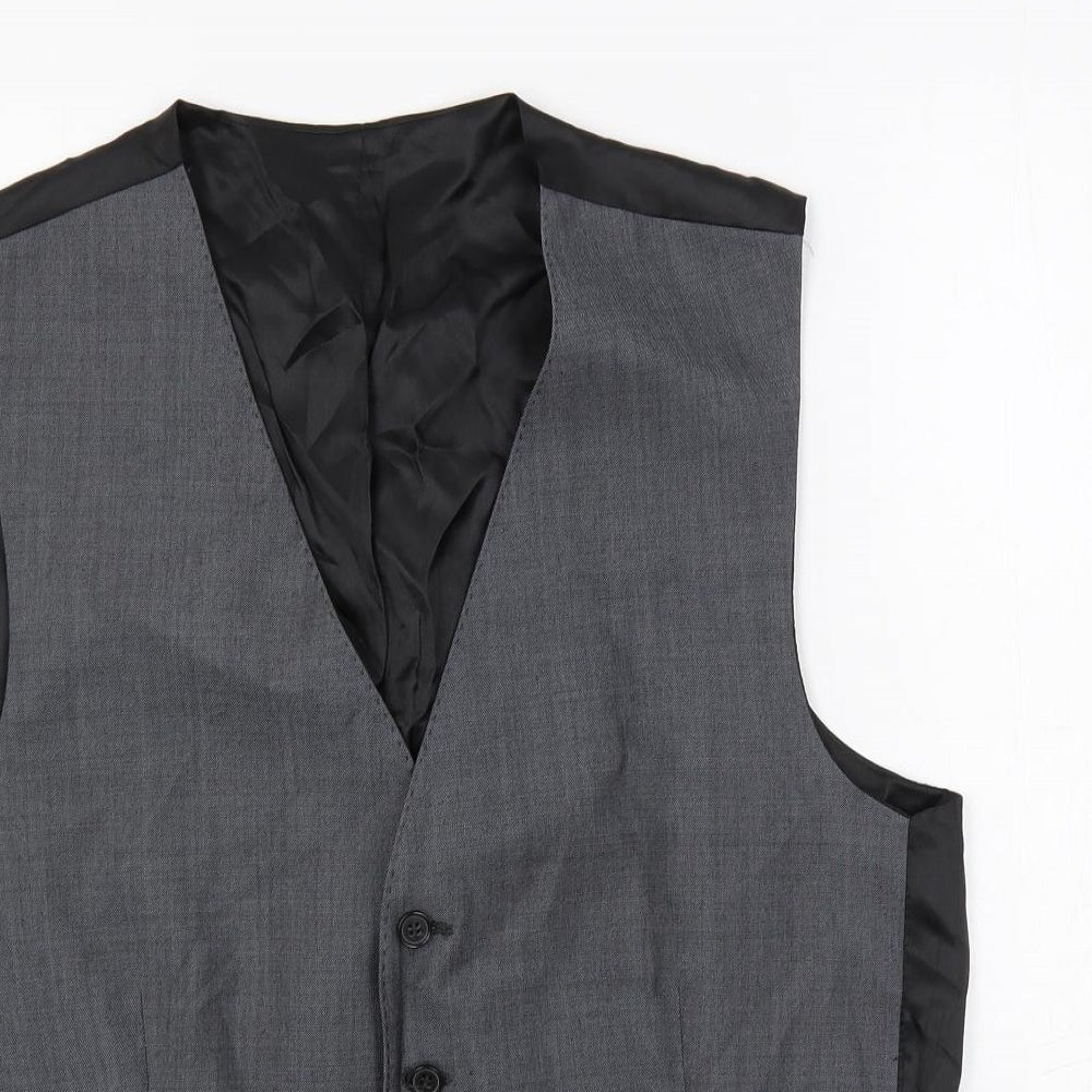 Mens UK Size 40 Racing Green Regular Grey Suit Jacket