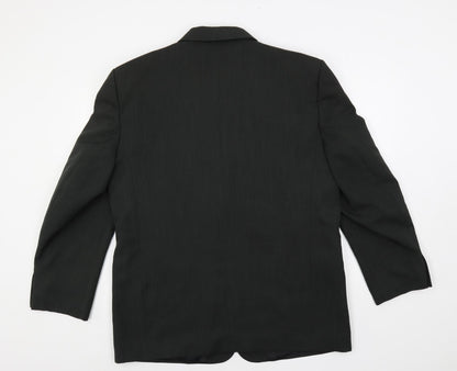 Dastan Mens Green Polyester Jacket Suit Jacket Size 42 Regular