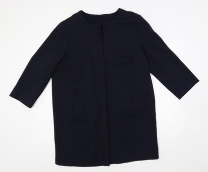 Principles Womens Blue Overcoat Coat Size 16 - Open