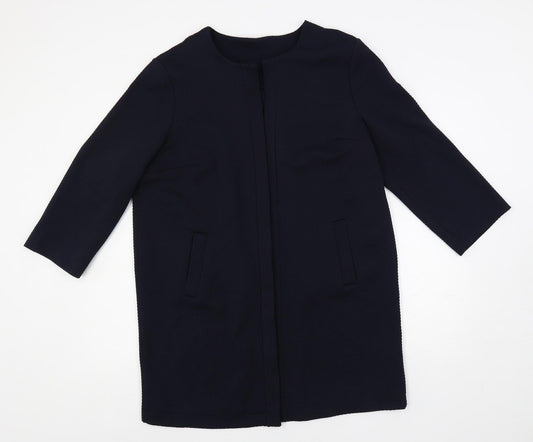 Principles Womens Blue Overcoat Coat Size 16 - Open