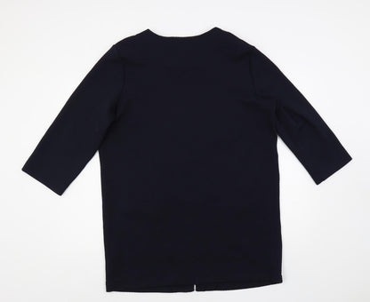 Principles Womens Blue Overcoat Coat Size 16 - Open