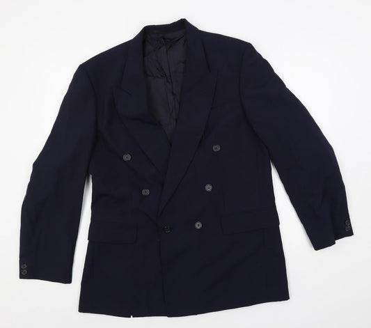 Mens UK Size 40 Varteks Regular Blue Suit Jacket