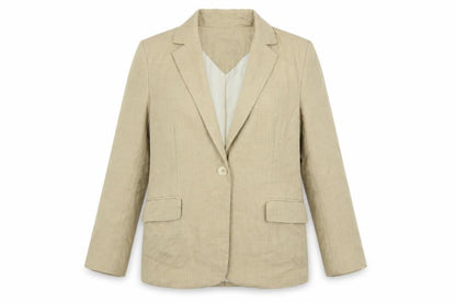 Bershka Womens Beige Jacket Blazer Size S Button