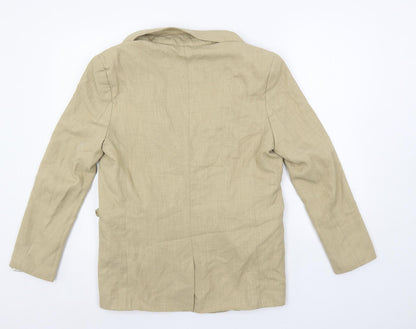 Bershka Womens Beige Jacket Blazer Size S Button