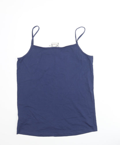 Womens UK Size 2XL Jackpot Blue Basic Tank