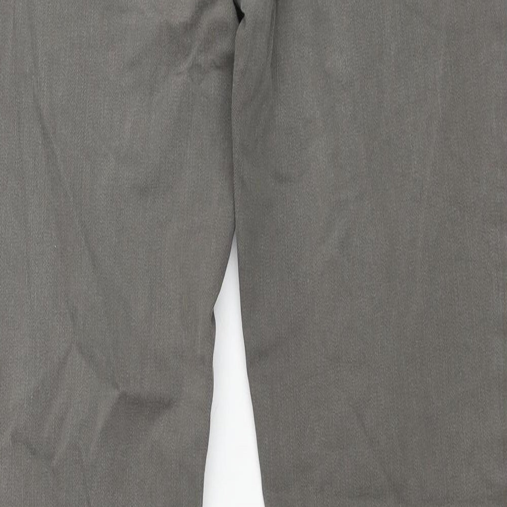 Sportmax Womens Grey Cotton Straight Jeans Size 30 in L29 in Regular Zip