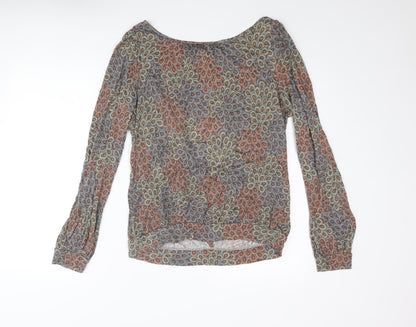 Womens UK Size 14 Warehouse Multicoloured Basic Blouse