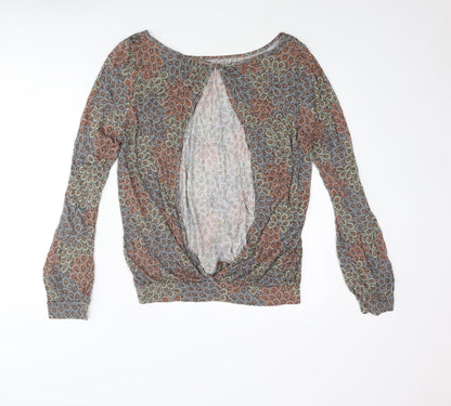 Womens UK Size 14 Warehouse Multicoloured Basic Blouse
