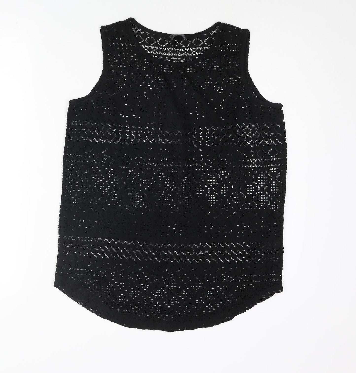Womens UK Size 10 NEXT Black Camisole Blouse