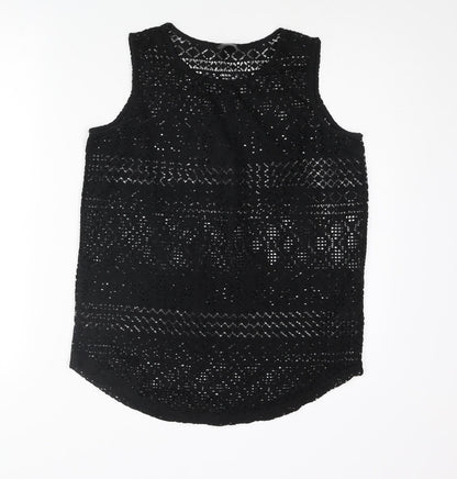 Womens UK Size 10 NEXT Black Camisole Blouse