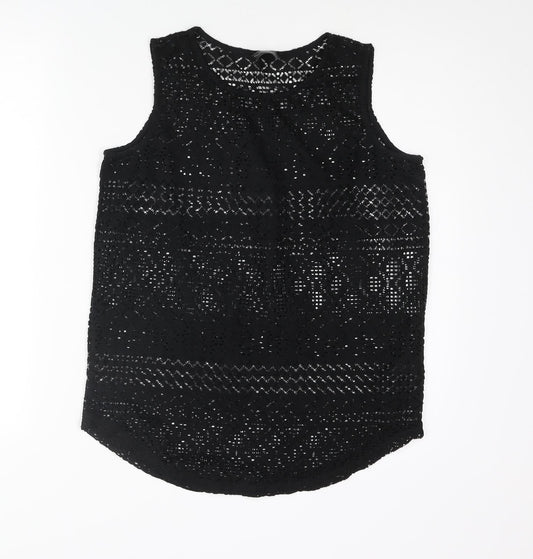 Womens UK Size 10 NEXT Black Camisole Blouse
