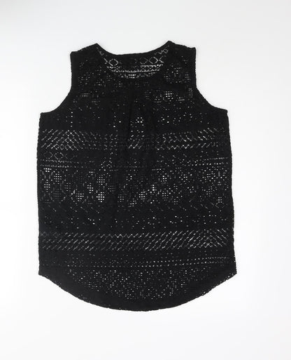 Womens UK Size 10 NEXT Black Camisole Blouse