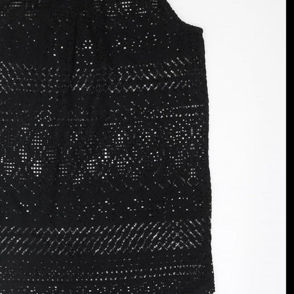 Womens UK Size 10 NEXT Black Camisole Blouse
