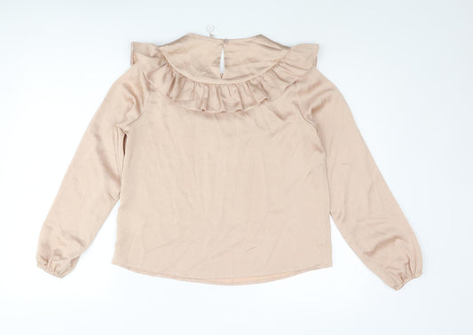 Womens UK Size 10 C&A Pink Basic Blouse
