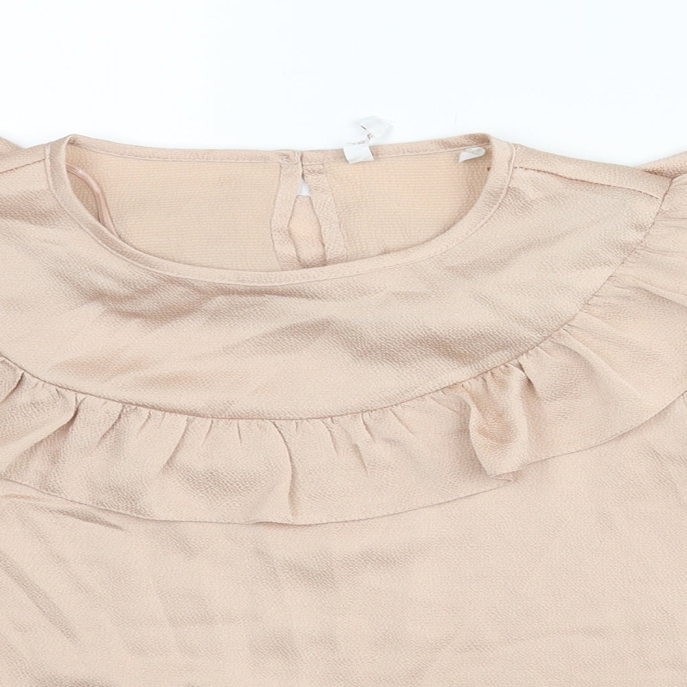 Womens UK Size 10 C&A Pink Basic Blouse