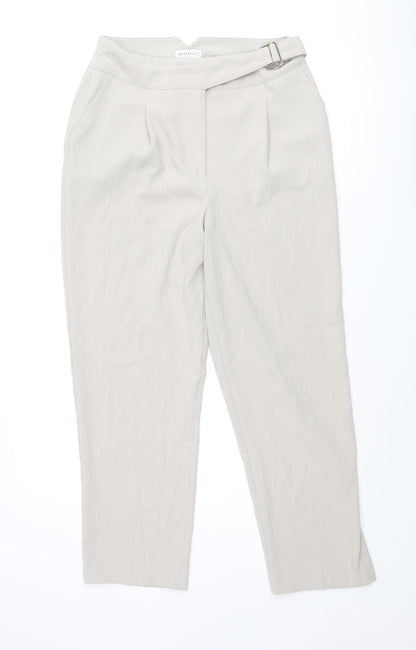 Womens UK Size 12 Warehouse Regular Fit  Beige Trousers