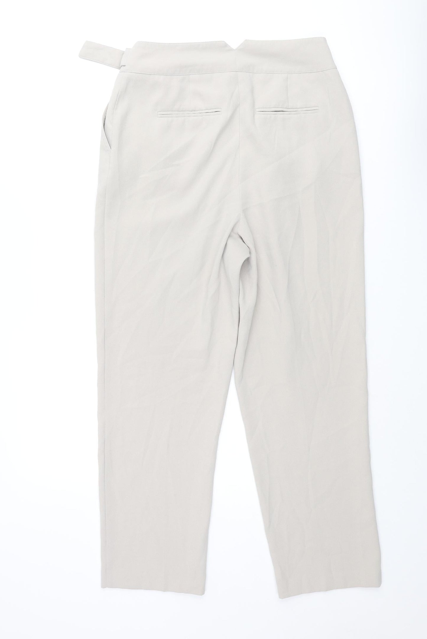 Womens UK Size 12 Warehouse Regular Fit  Beige Trousers