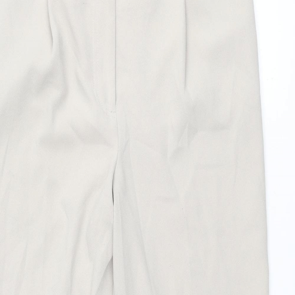 Womens UK Size 12 Warehouse Regular Fit  Beige Trousers